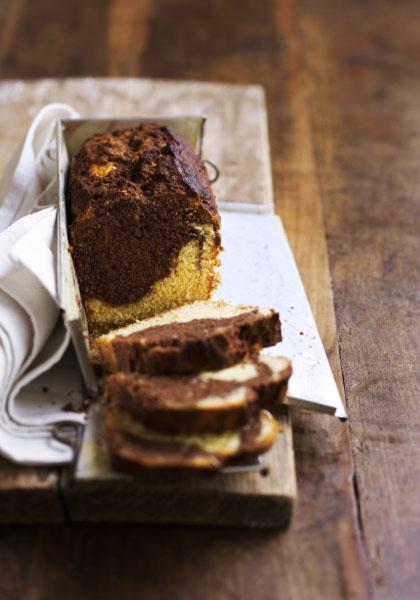 Cake marbré au chocolat