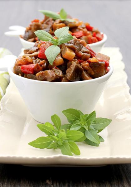 Caponata d&#039;aubergines