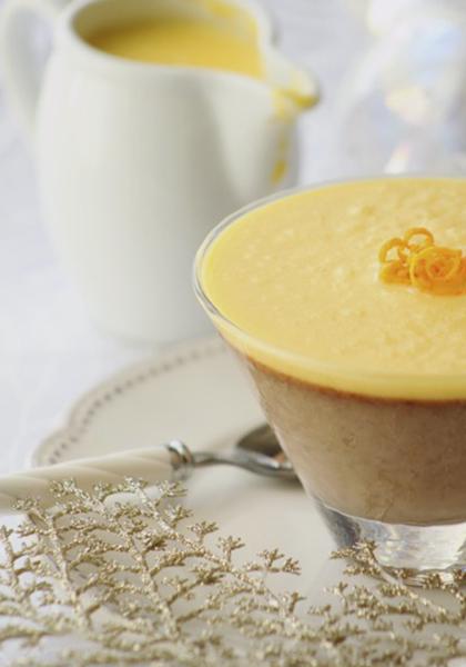 Panna cotta chocolat orange