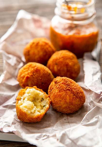 Arancini à la mozzarella