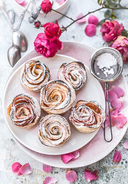 Tartelettes bouquet de roses