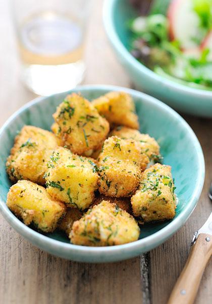 Croquettes de camembert aux herbes