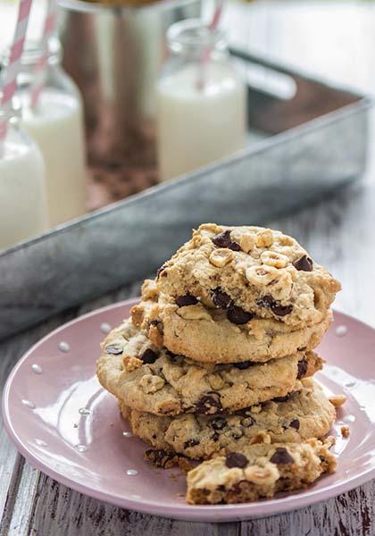 Cookies au chocolat et aux noisettes