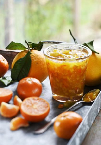 Confiture d&#039;orange et de clémentine