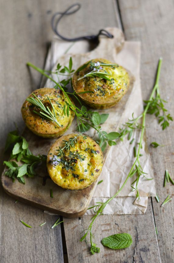 Petit flan de courgettes aux herbes