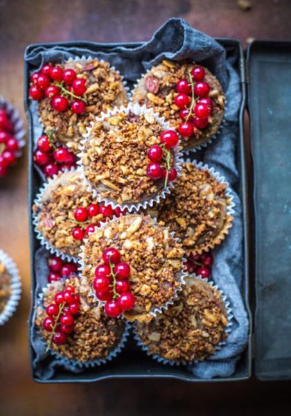 Muffins streusel aux fruits secs