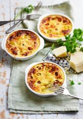 Crèmes de parmesan aux tomates cerises