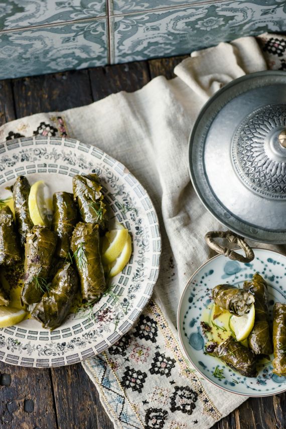 Feuilles de vigne farcies au riz