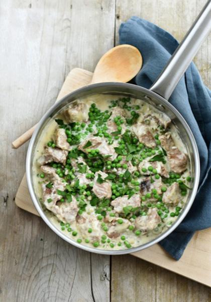 Blanquette de veau aux petits pois