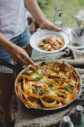 Gratin de lasagnes boeuf épinards