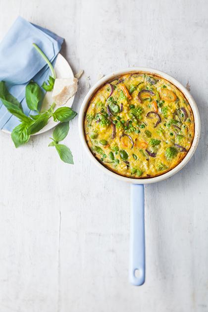 Frittata au chou romanesco