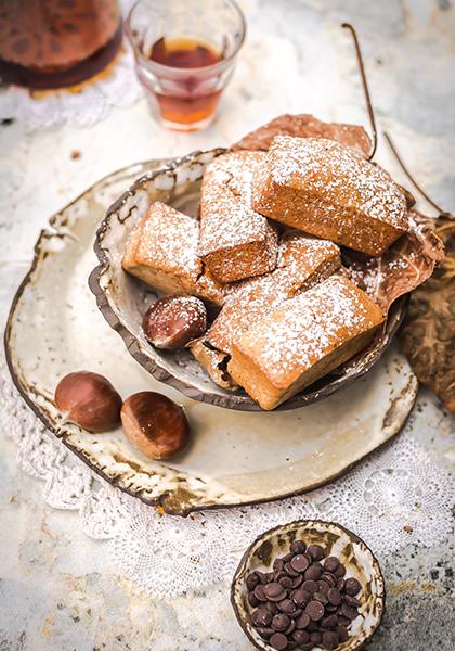 Fondants à la châtaigne et au chocolat