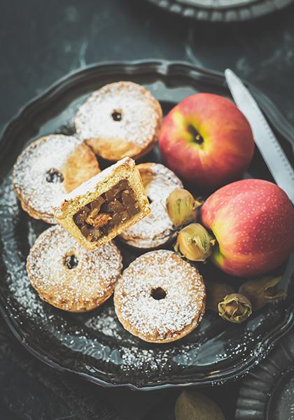 Mince pies aux pommes épicées