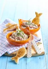 Rillettes de thon et toasts poisson