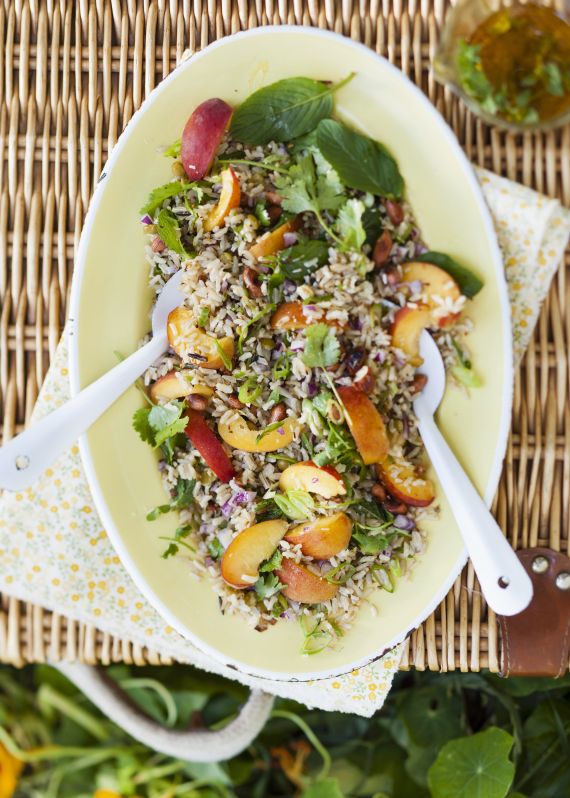 Salade de riz aux nectarines