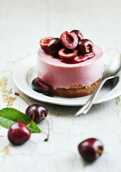 Cheesecake aux cerises et spéculoos