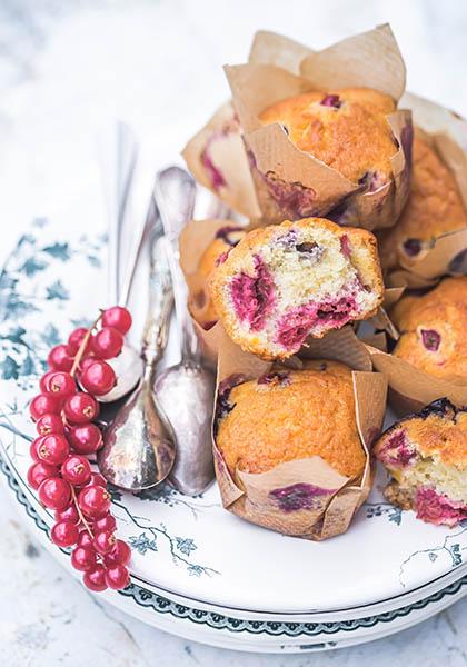 Muffins aux fruits rouges