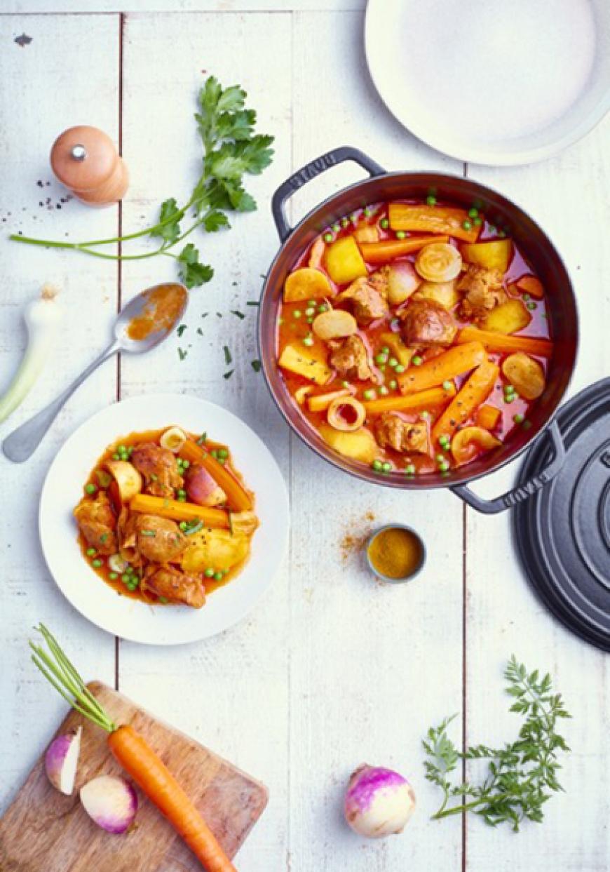 Navarin d’agneau aux carottes et petits navets