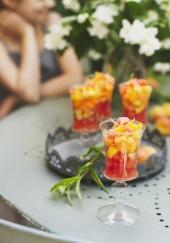 Minestrone de fruits d&#039;été au sirop de verveine