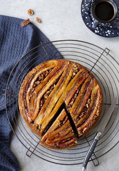 Gâteau renversé à la banane