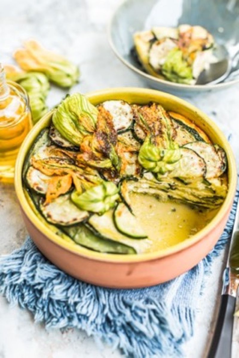 Courgettes à la brousse, comme des lasagnes