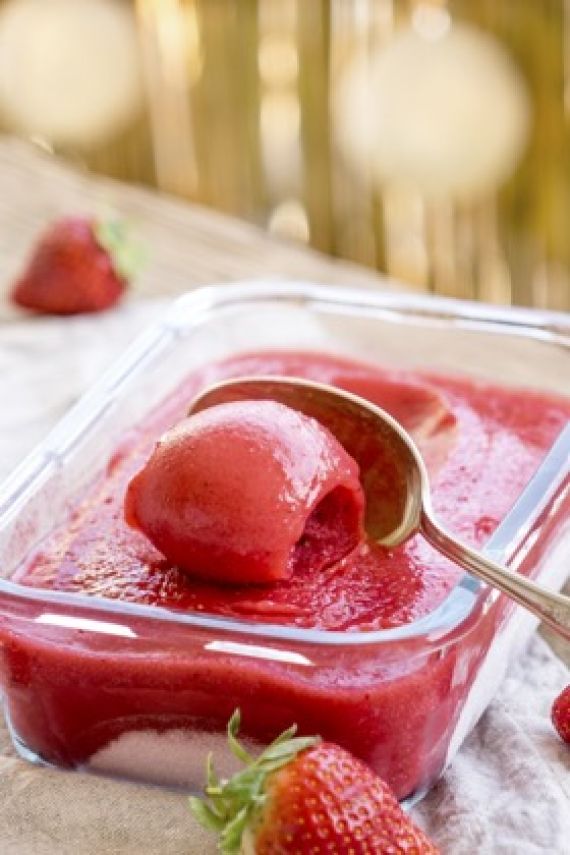 Sorbet fraise maison