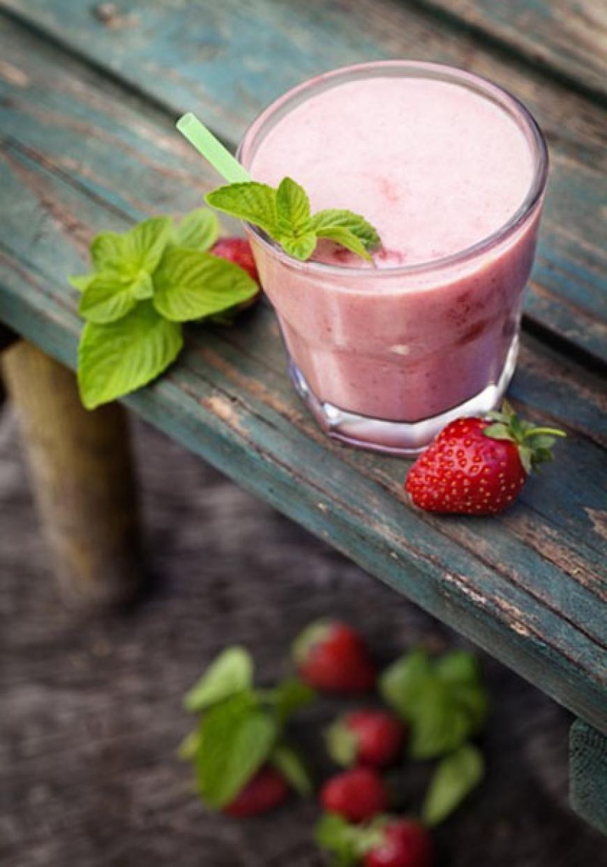 Milkshake à la fraise