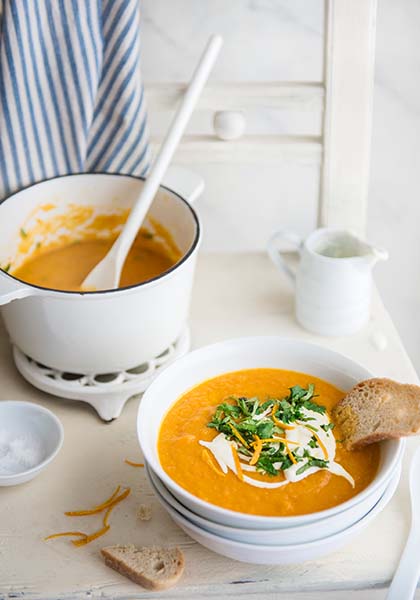 Velouté de carottes à l&#039;orange