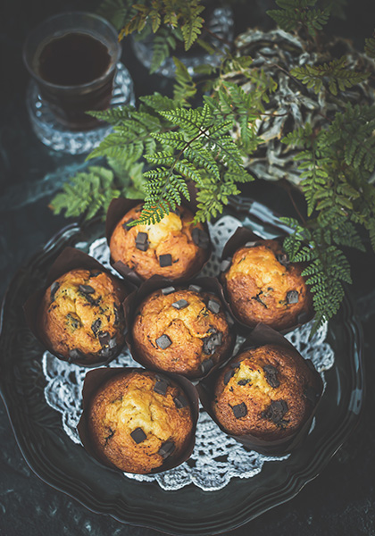 Muffins orange pépites de chocolat