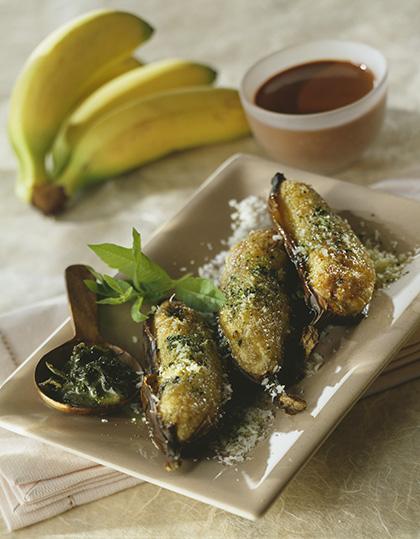 Bananes rôties à la noix de coco et au rhum