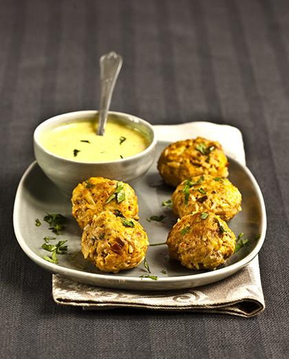 Boulettes de poulet au curcuma