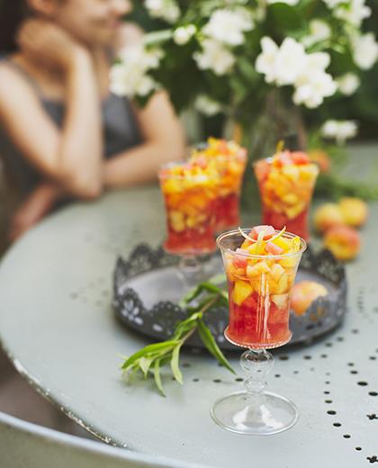 Minestrone de fruits d&#039;été à la verveine