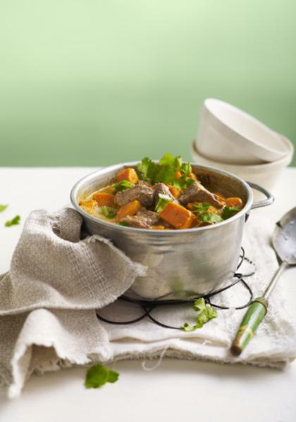 Curry de porc aux patates douces