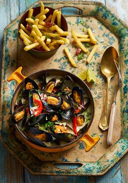 Moules à la thaïlandaise