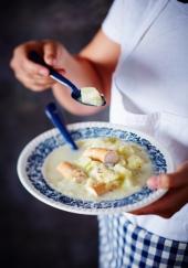 Soupe des vendangeurs aux saucisses de Strasbourg