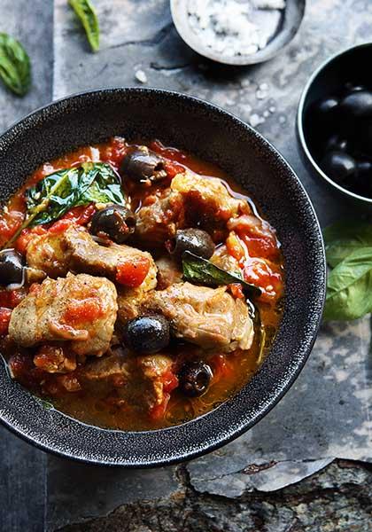 Sauté de veau au basilic