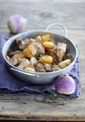 Cocotte de veau aux navets caramélisés