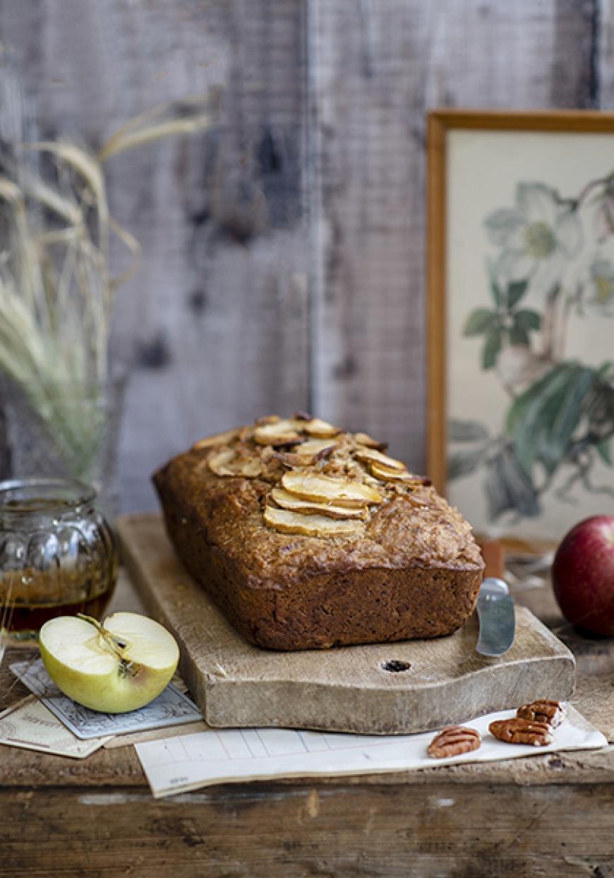 Cake aux pommes et au miel