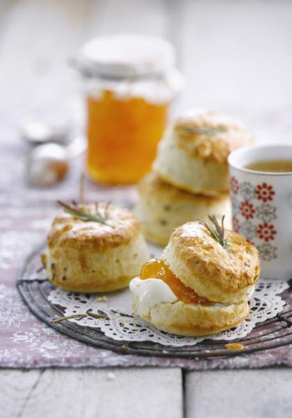 Scones à la confiture