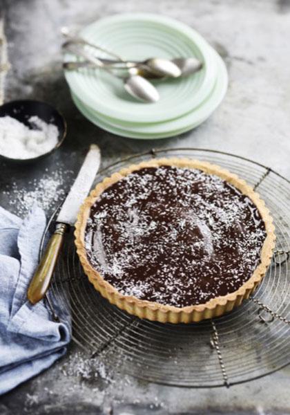 Tarte Bounty, chocolat noix de coco