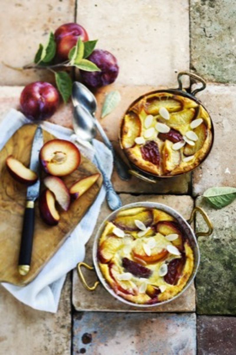 Petits clafoutis aux prunes