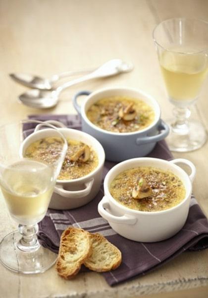 Crèmes brûlées aux champignons