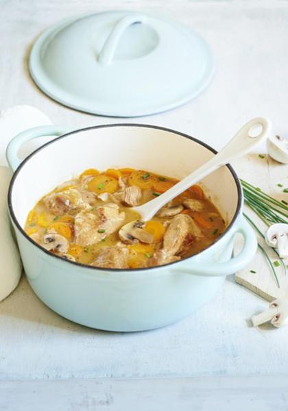 Blanquette de veau aux carottes nouvelles