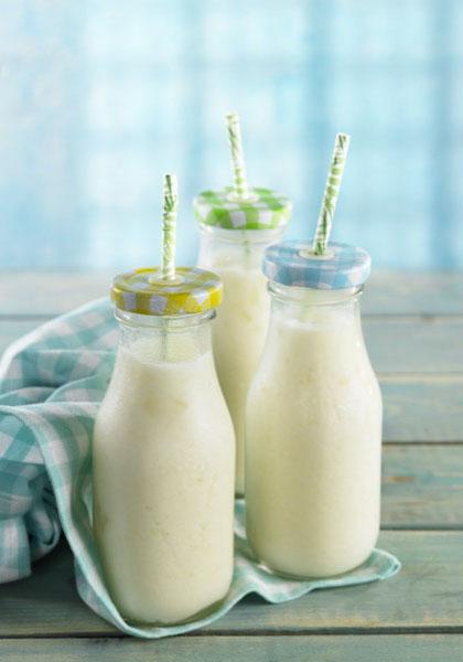 Milk-shake melon, poire et pomme