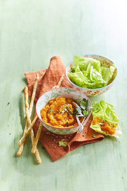 Houmous de carottes épicé