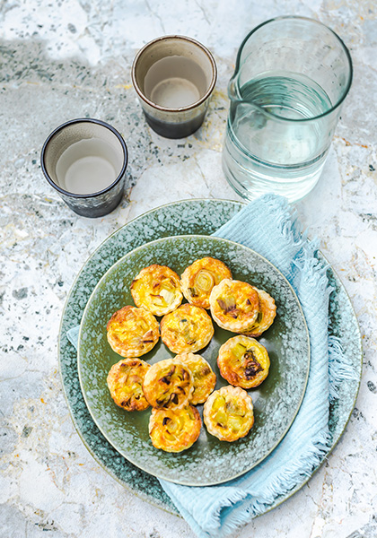 Mini quiches poireaux Maroilles