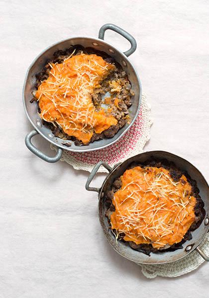 Parmentier de carotte et patate douce