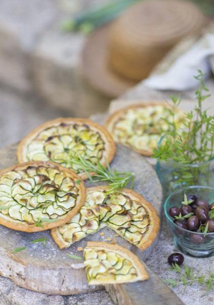 Tartelettes fines aux courgettes