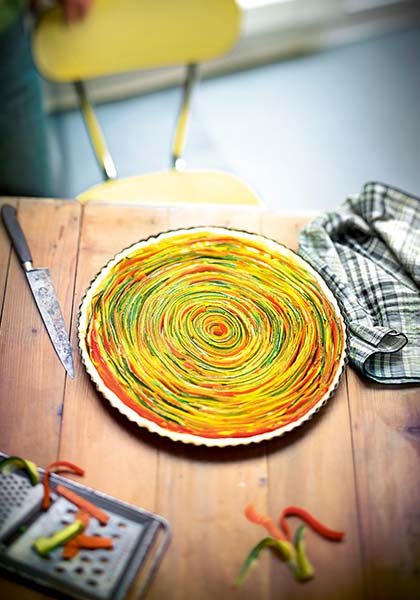 Tarte tourbillon aux légumes