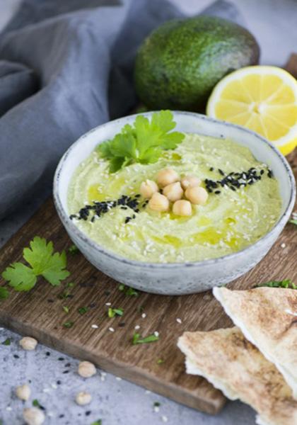 Houmous avocat et pois chiches